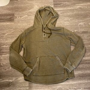 Lucky Brand Venice Burnout Henley Hoodie